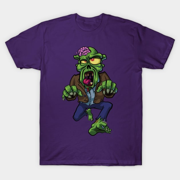 Cute Creeping Zombie T-Shirt by phreedumb